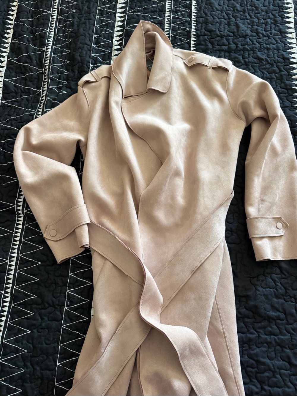 Primark Soft Blush Wrap Trench Coat